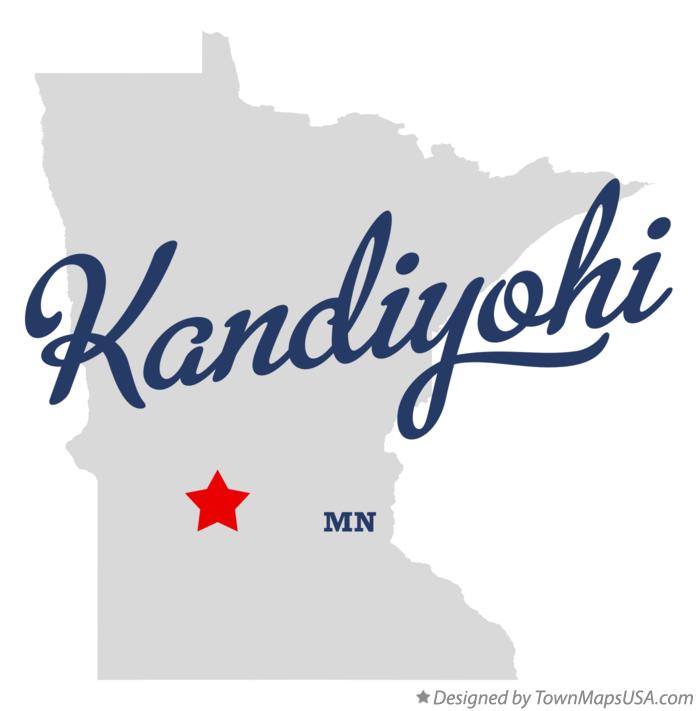 Map of Kandiyohi Minnesota MN