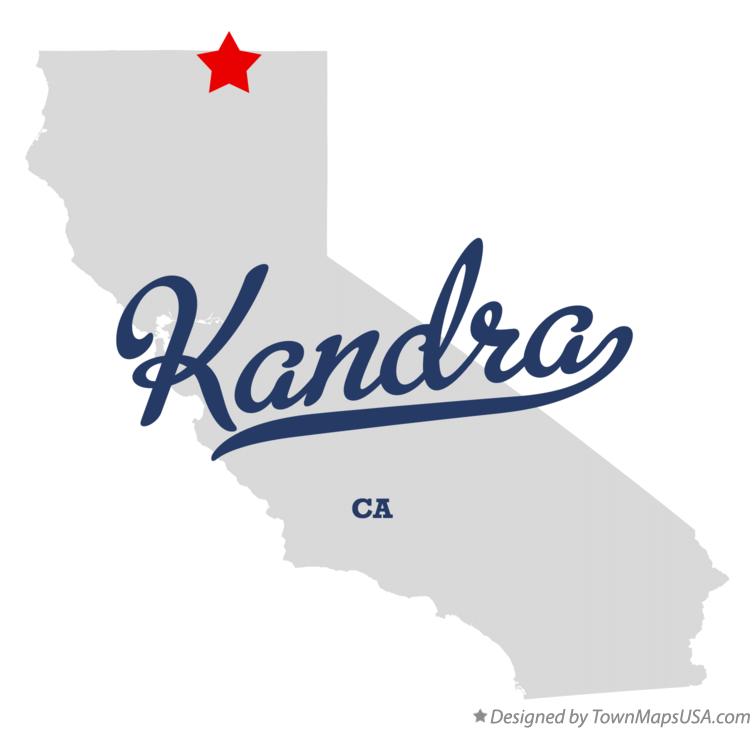Map of Kandra California CA