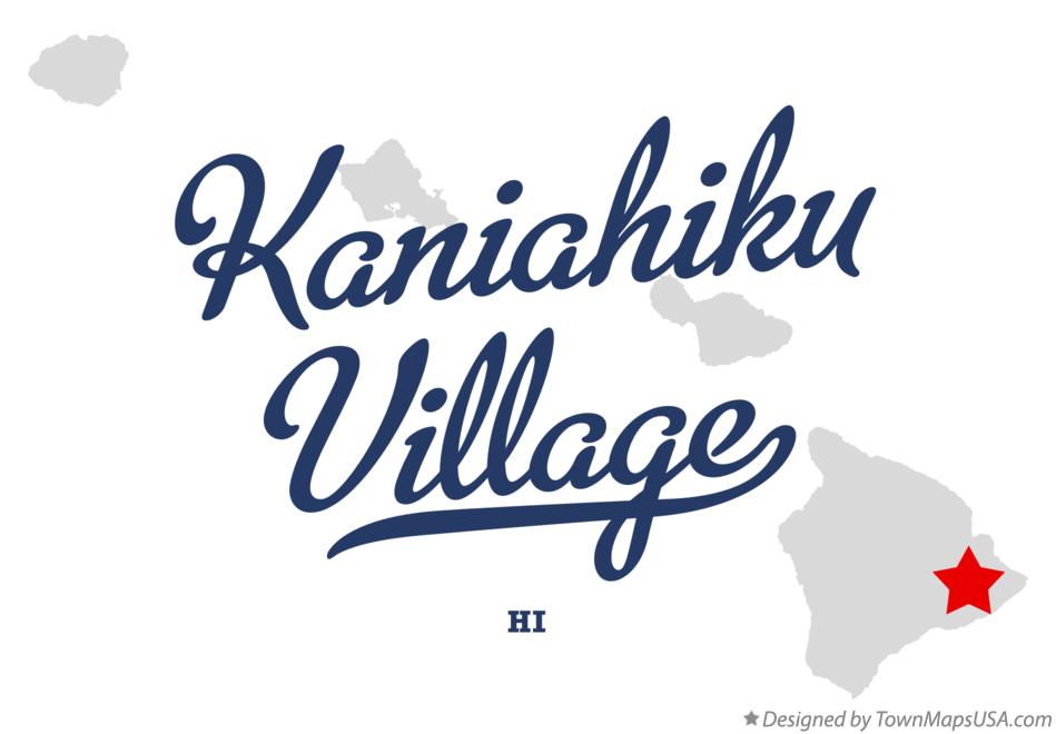 Map of Kaniahiku Village Hawaii HI