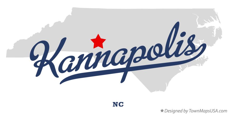 Map of Kannapolis North Carolina NC