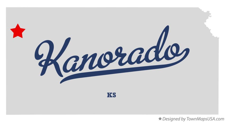 Map of Kanorado Kansas KS