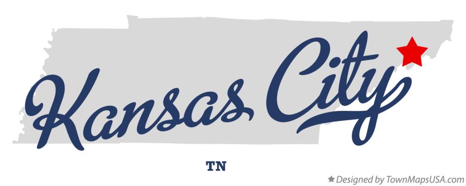 Map of Kansas City Tennessee TN