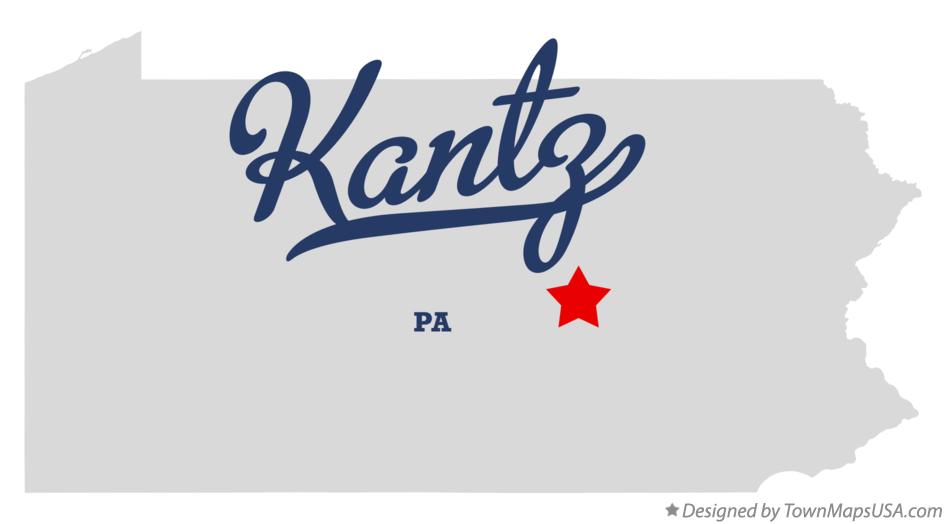 Map of Kantz Pennsylvania PA