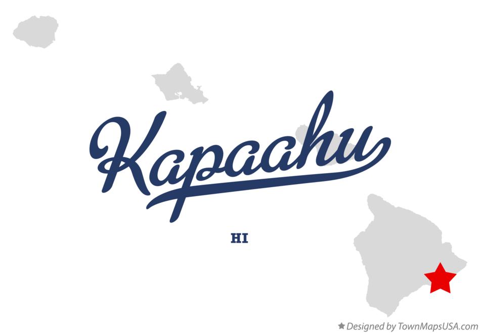 Map of Kapaahu Hawaii HI