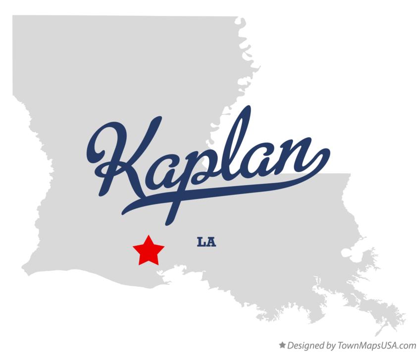 Map of Kaplan Louisiana LA