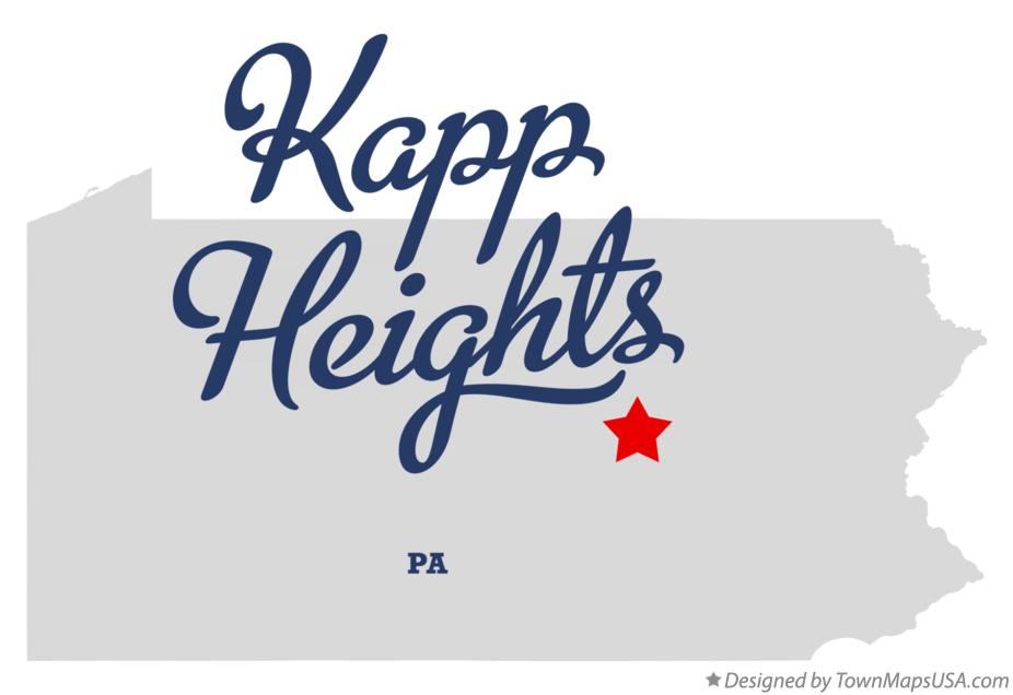 Map of Kapp Heights Pennsylvania PA