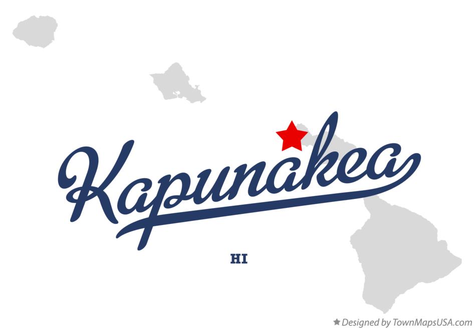 Map of Kapunakea Hawaii HI
