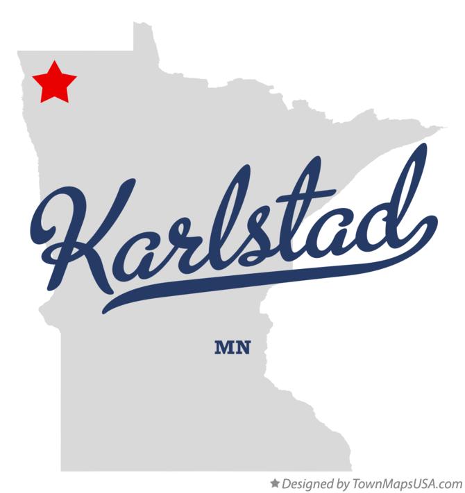 Map of Karlstad Minnesota MN