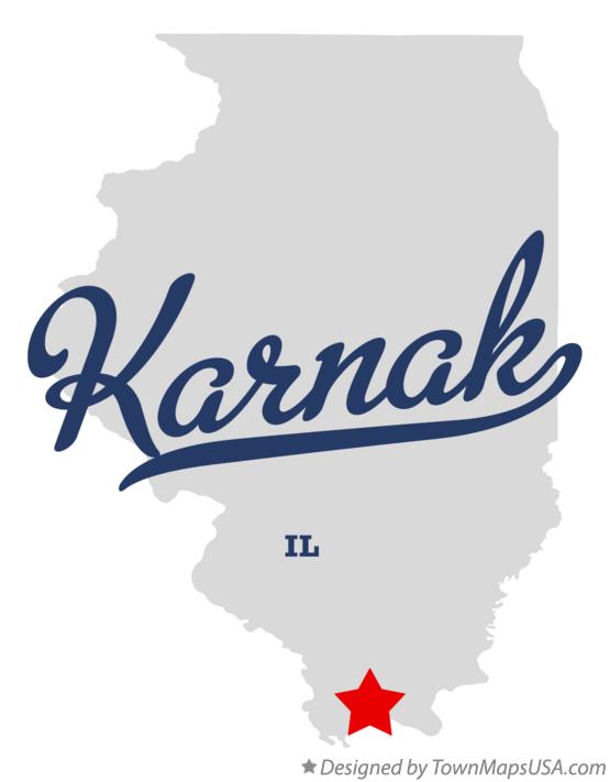 Map of Karnak Illinois IL