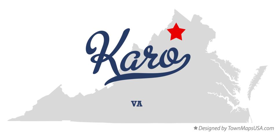 Map of Karo Virginia VA