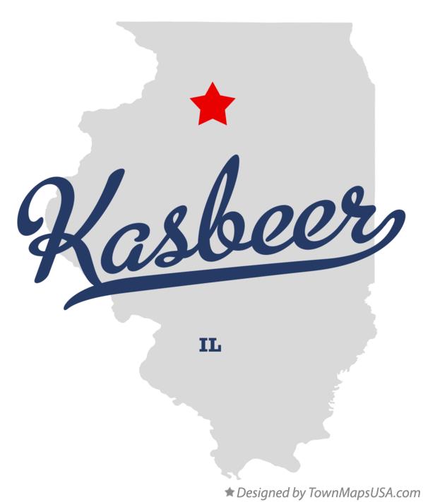 Map of Kasbeer Illinois IL