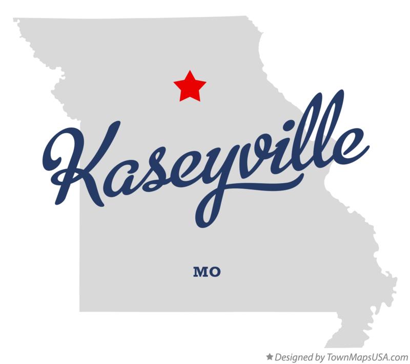 Map of Kaseyville Missouri MO