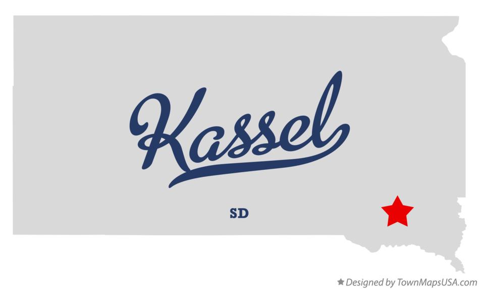 Map of Kassel South Dakota SD