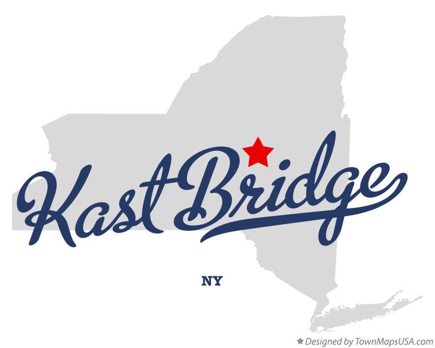 Map of Kast Bridge New York NY
