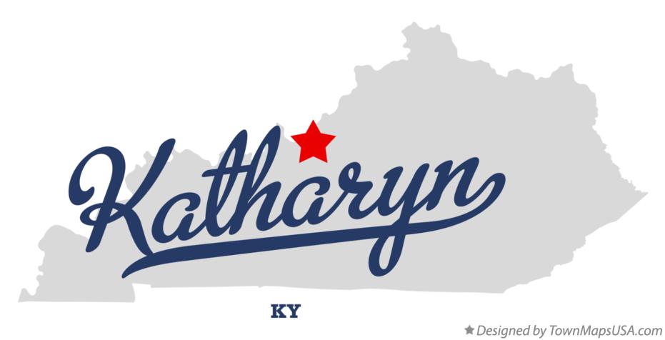 Map of Katharyn Kentucky KY