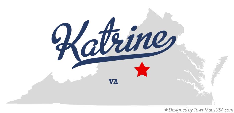 Map of Katrine Virginia VA