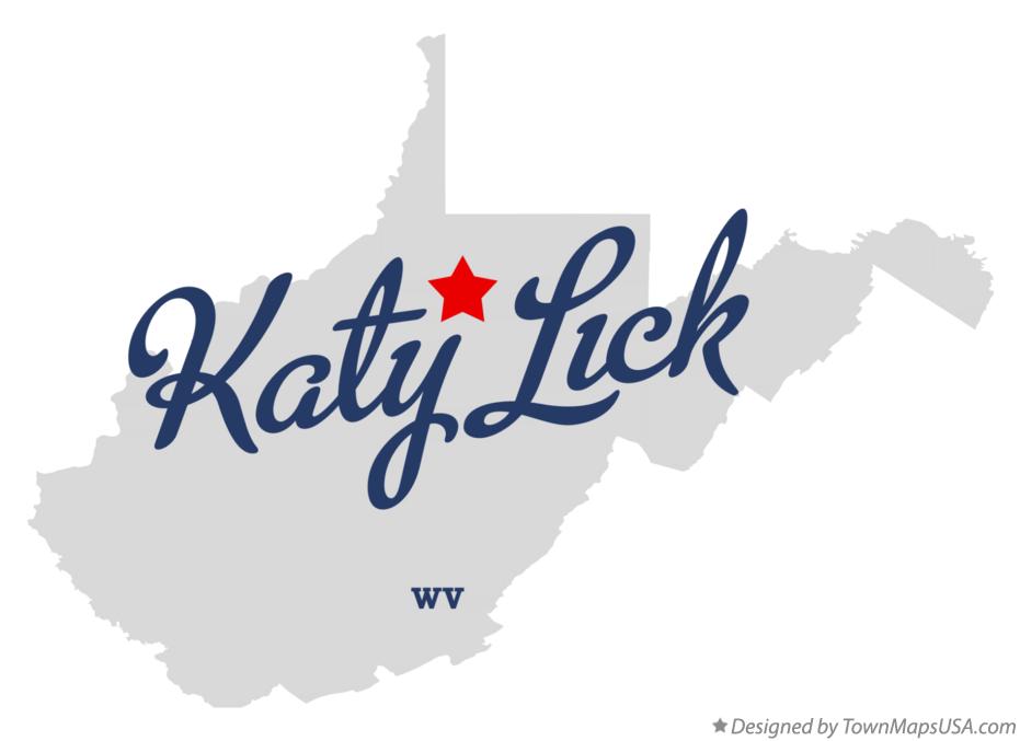 Map of Katy Lick West Virginia WV