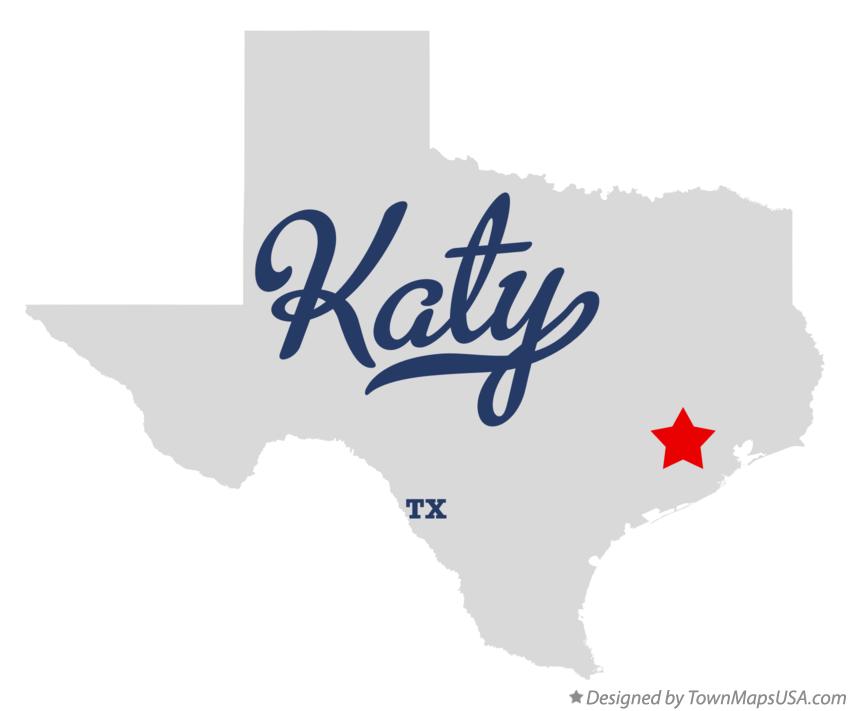 Map of Katy Texas TX