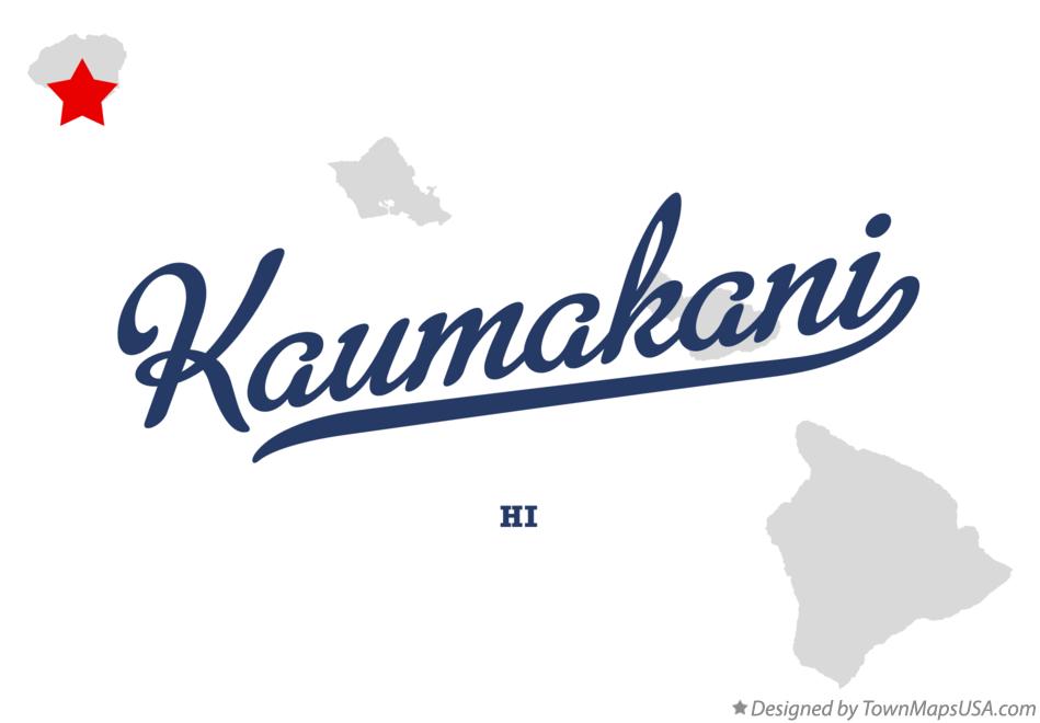 Map of Kaumakani Hawaii HI