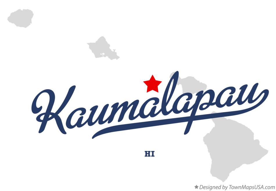 Map of Kaumalapau Hawaii HI