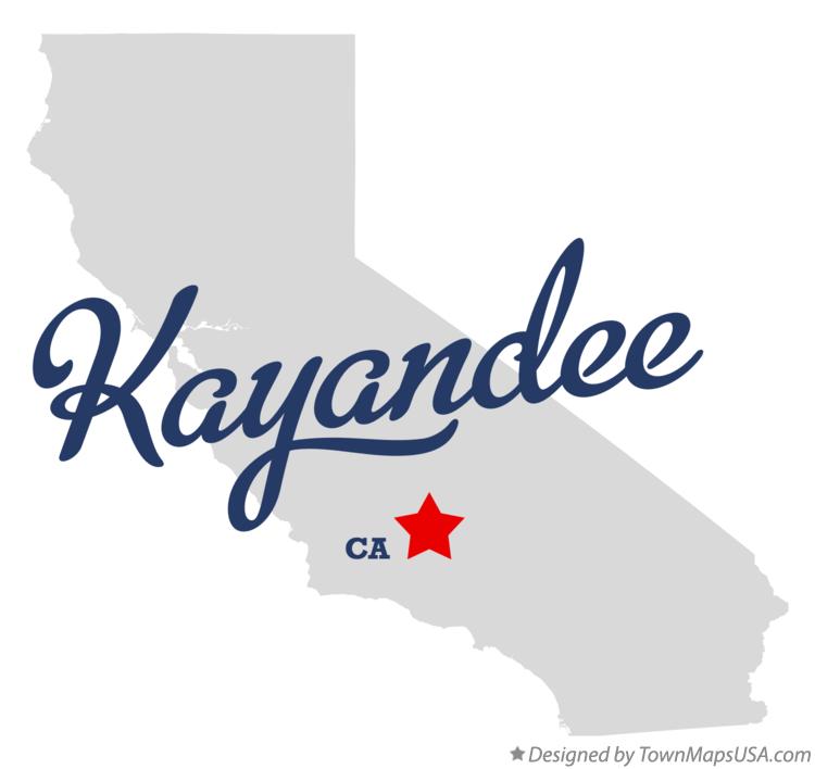 Map of Kayandee California CA