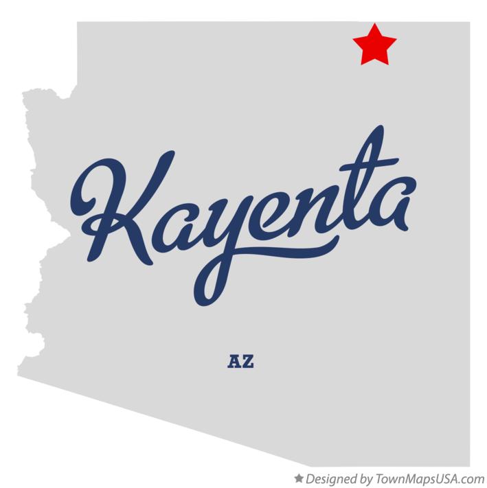 Map of Kayenta Arizona AZ