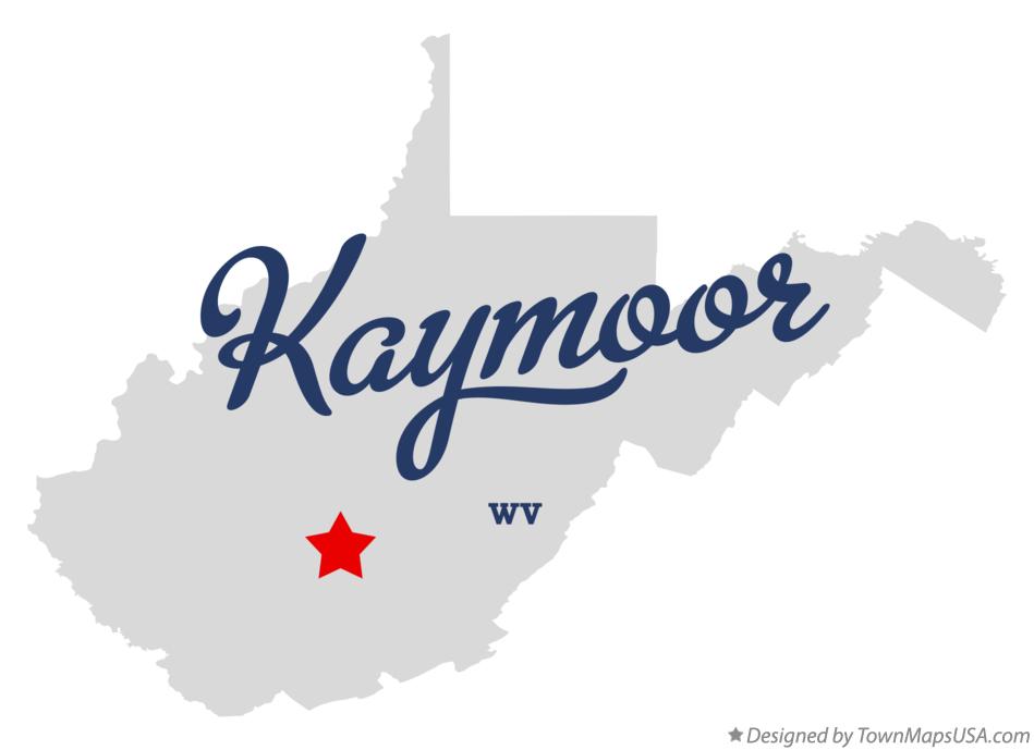 Map of Kaymoor West Virginia WV