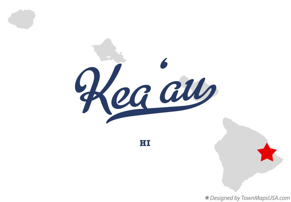 Map of Kea‘au Hawaii HI
