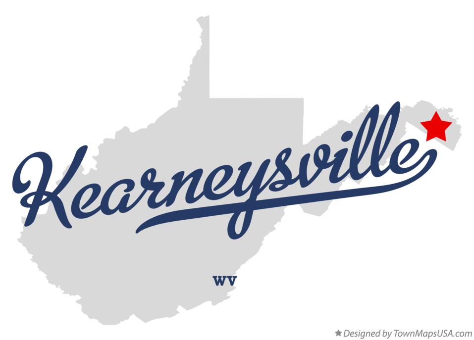 Map of Kearneysville West Virginia WV