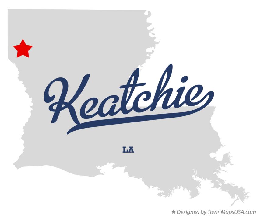 Map of Keatchie Louisiana LA