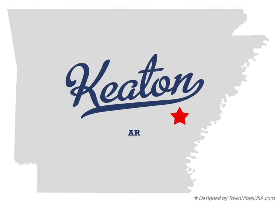 Map of Keaton Arkansas AR