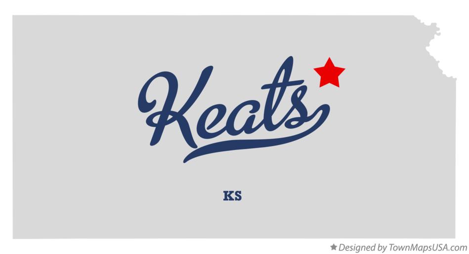 Map of Keats Kansas KS
