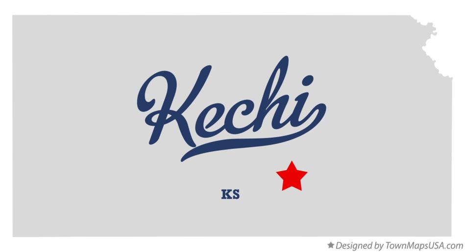 Map of Kechi Kansas KS