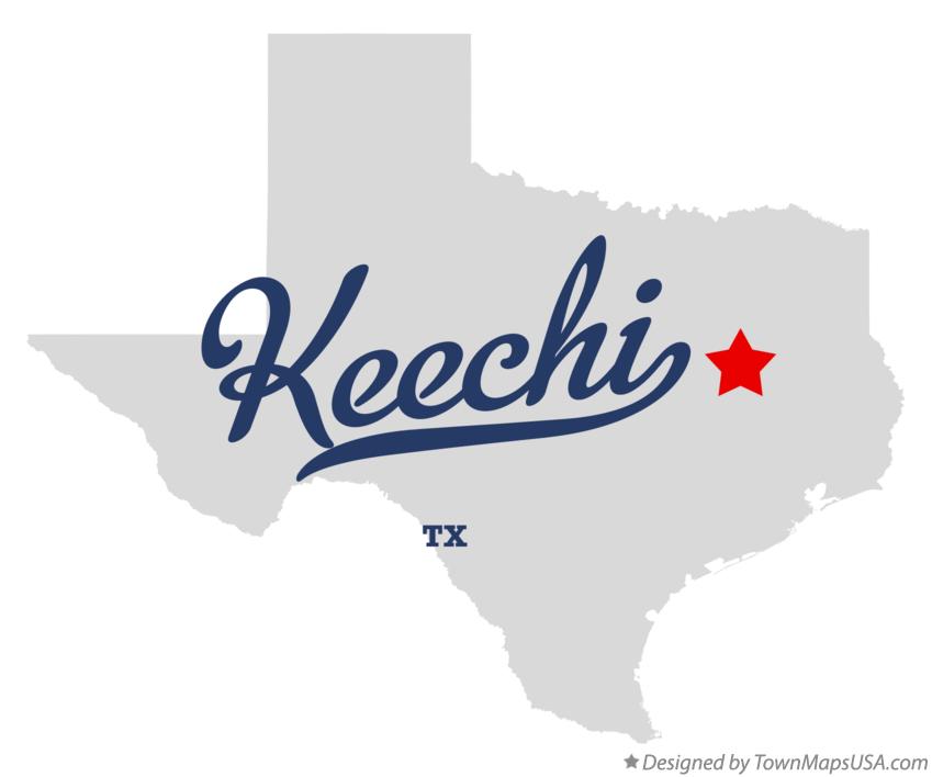 Map of Keechi Texas TX