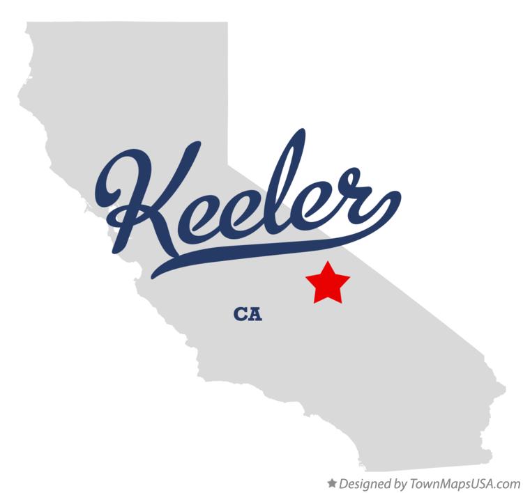 Map of Keeler California CA