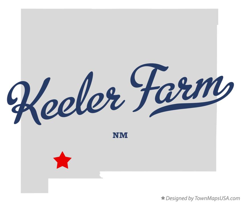 Map of Keeler Farm New Mexico NM