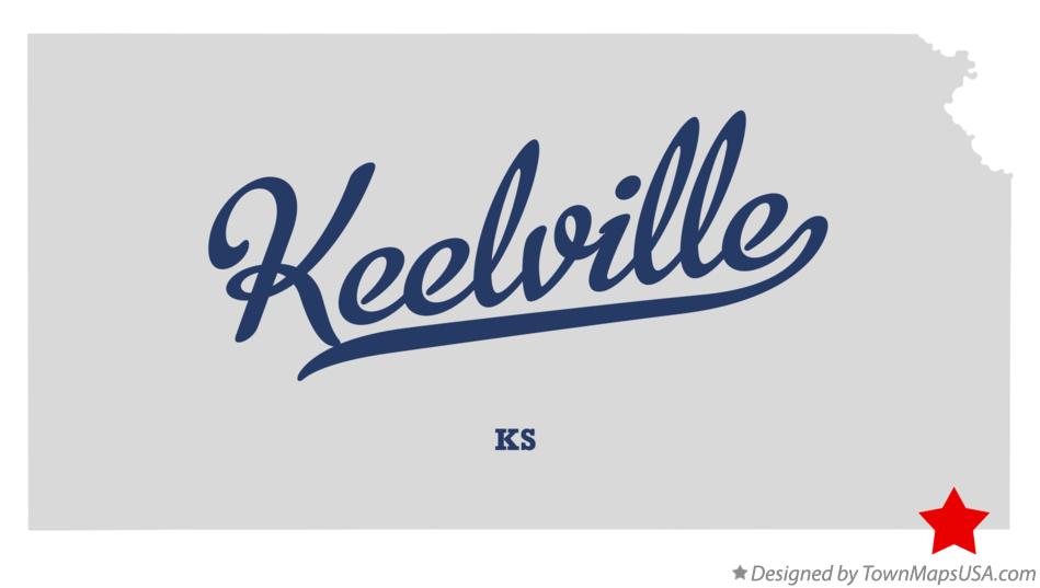 Map of Keelville Kansas KS