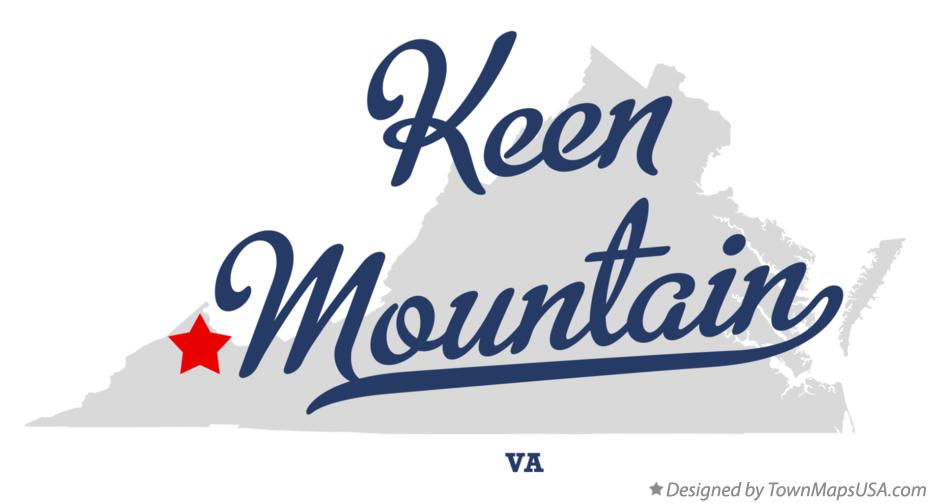 Map of Keen Mountain Virginia VA