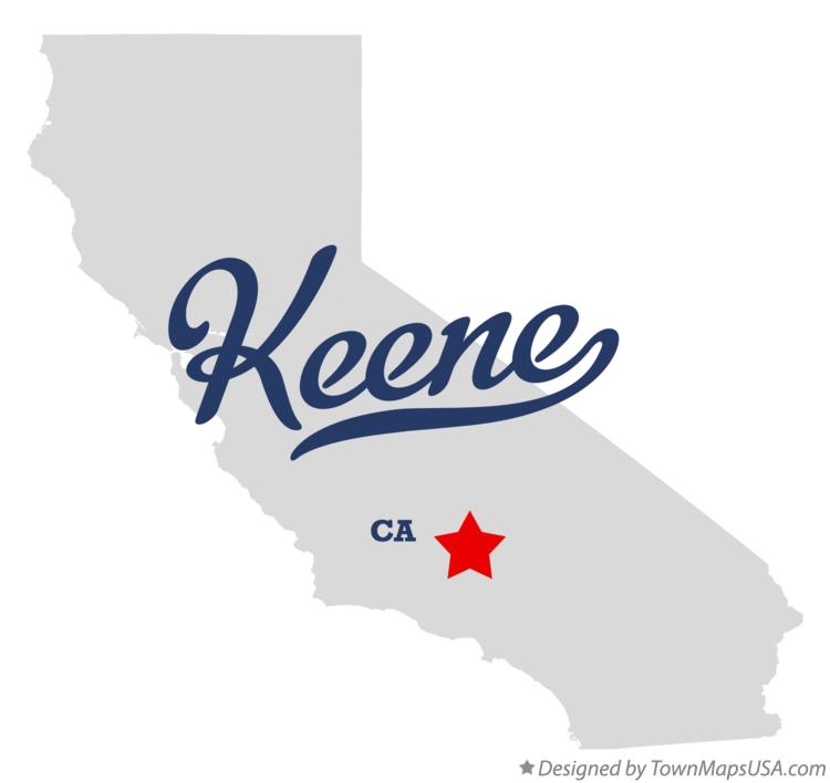 Map of Keene California CA