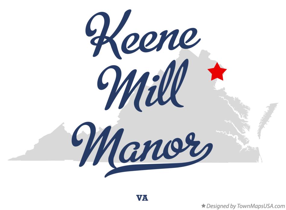 Map of Keene Mill Manor Virginia VA