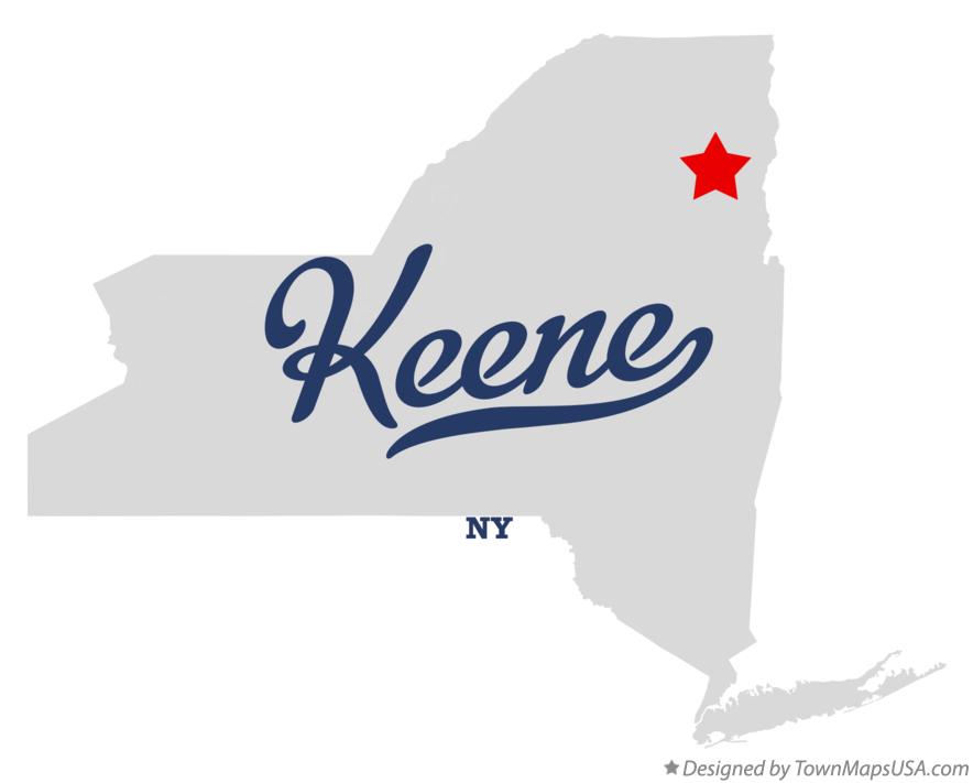 Map of Keene New York NY