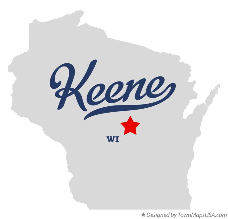 Map of Keene Wisconsin WI