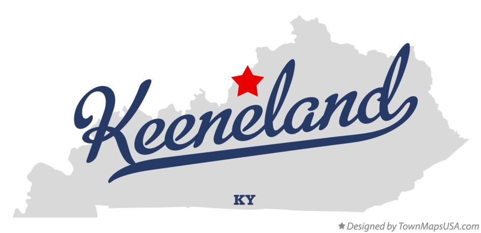 Map of Keeneland Kentucky KY