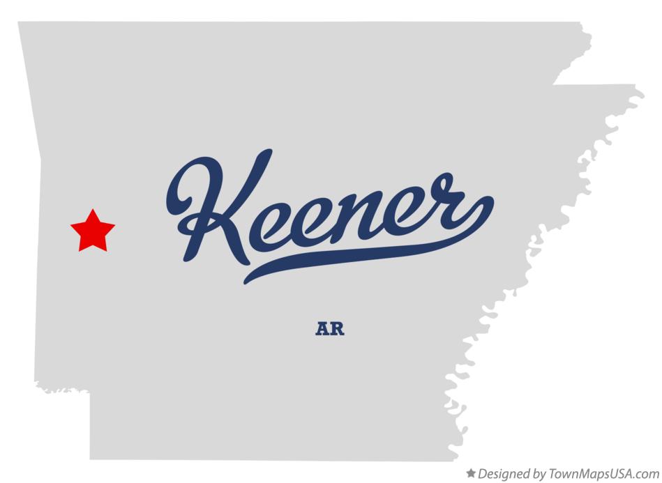 Map of Keener Arkansas AR