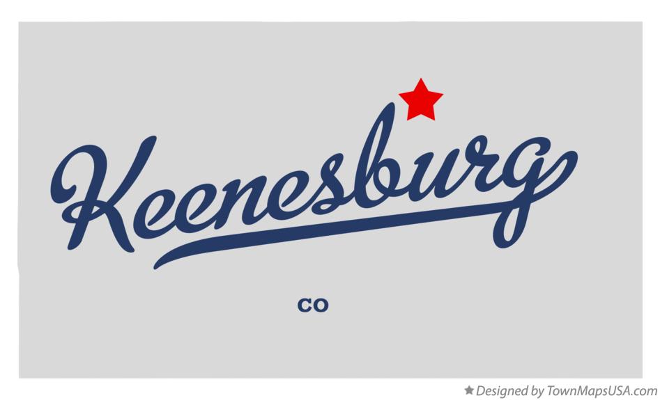 Map of Keenesburg Colorado CO
