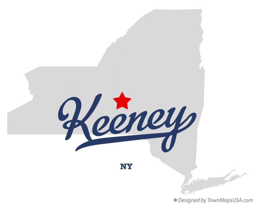 Map of Keeney New York NY