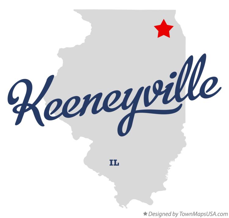 Map of Keeneyville Illinois IL