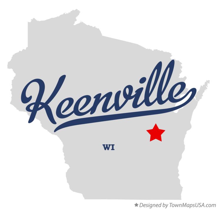 Map of Keenville Wisconsin WI