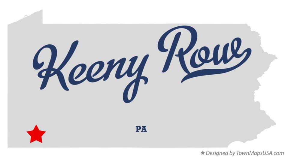Map of Keeny Row Pennsylvania PA