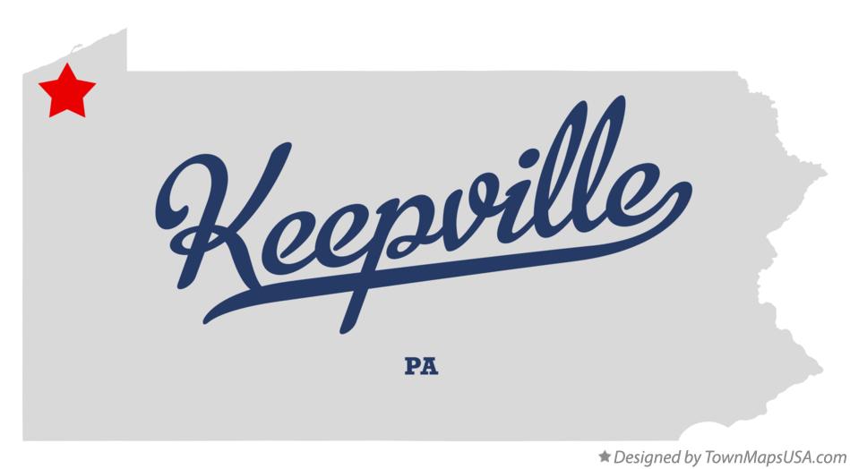 Map of Keepville Pennsylvania PA